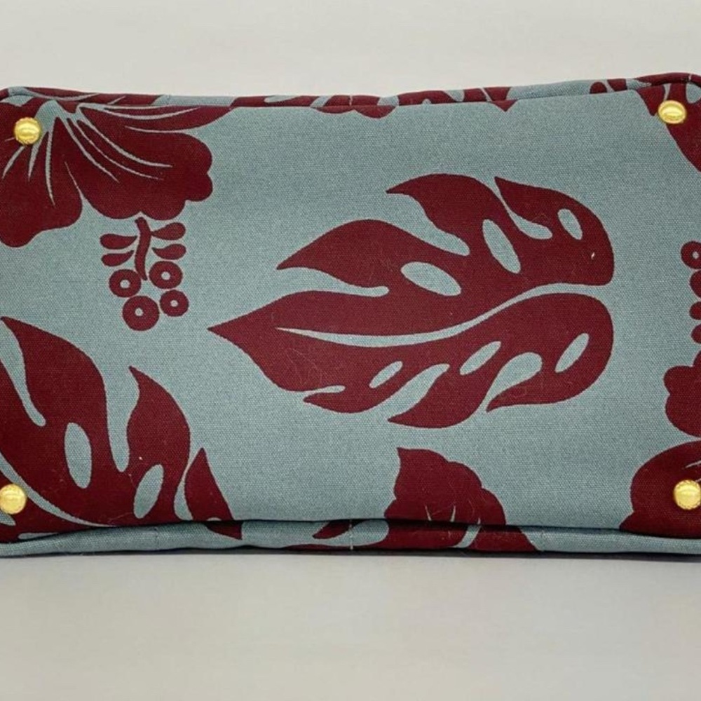 Stunning Prada Canapa Tote Rare Hibiscus Print Shoulder Strap & Dust Bag - Picture 4 of 7